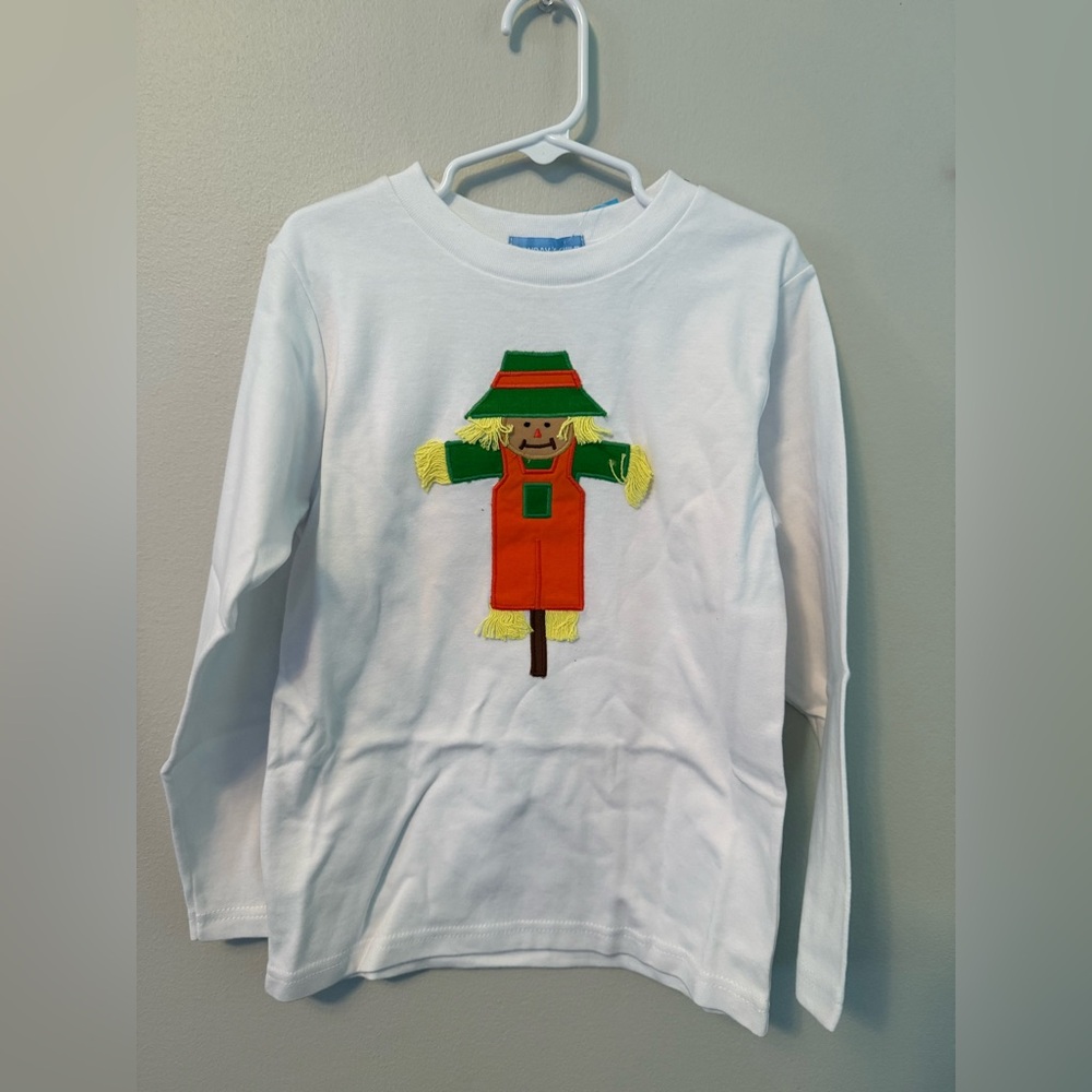 Monday’s Child Kids White Scarecrow Long Sleeve Shirt